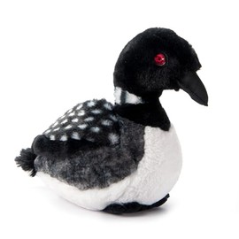 The Petting Zoo Loon Stuffed Animal Plushie, Gifts for Kids, Earth Keeperz Wildlife Animals, Zoologee Black Loon Plush Toy, 12 inches