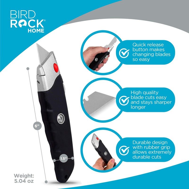 INTERNET'S BEST Premium Utility Knife Set | Retractable Box Cutter