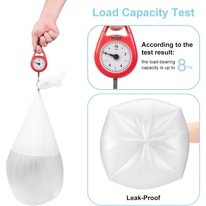 Acqkunlo 13 Gallon Garbage-Bags Tall Kitchen Compostable-Tr