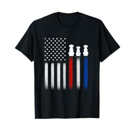 American Flag with Dog Silhouettes, Pet Lover USA T-Shirt