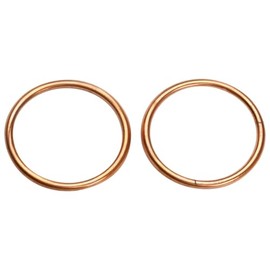 Motorcycle Exhaust Pipe 44.20 * 52.00 * 4.0mm 2 Pieces Gasket Compatible with CRF1000/1100 CMX1100 REBEL1100 VTX 1300 VTX 1800 XL1000V (Varadero) XL350 NT1100A SXS1000 VT1100SHADOW/1300 VTR1000F