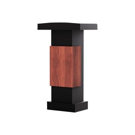 Wood Podium,Lectern Stand,12MM Particle Board,Podium with Storage,Mic Stand Space,Easy Installation Wooden Stand for Restaurants,Churches,Seminars and Schools