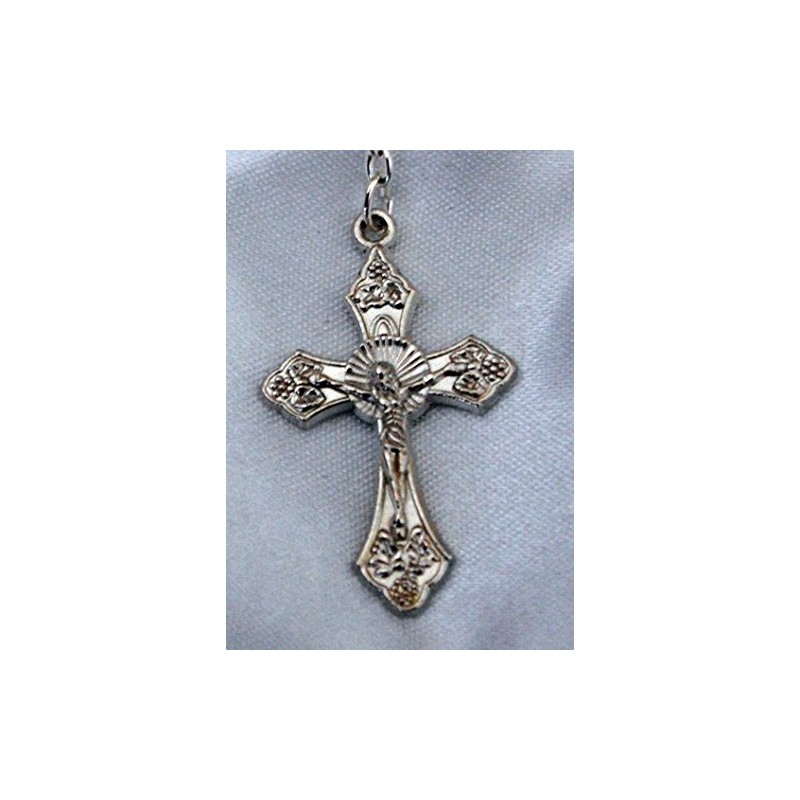 Amelia Mae Beautiful White Heart Rosary Beads - Girls &