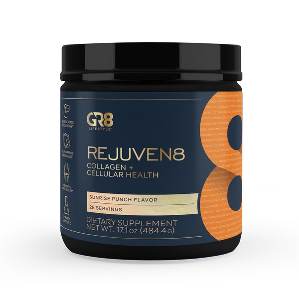 GR8 LIFESTYLE GR8 LIFESTYLE REJUVEN8 Collagen + Cellular Health |