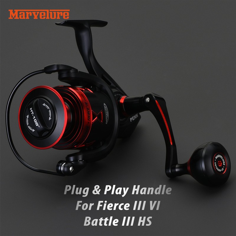 MARVELURE Titan Series Foldable Power Handle Compatible for Penn Fierce