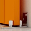 QINAIXQM Sliding Barn Door Adjustable Floor Guide Wall/Door Bottom Guide