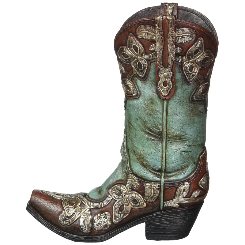 Turquoise Cowgirl Boot Vase