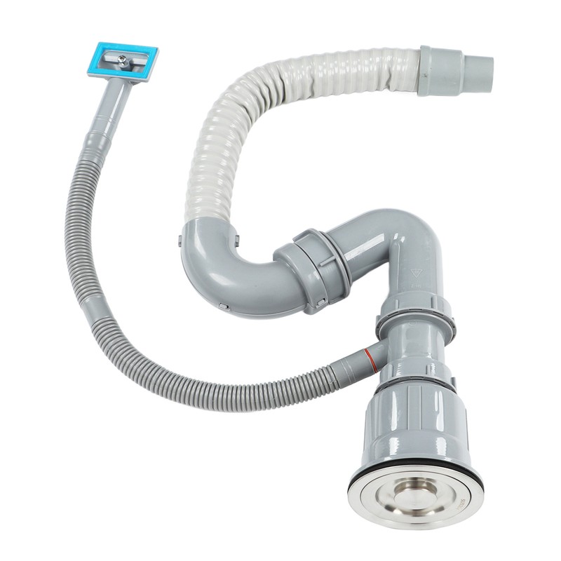 Stainless Steel Sink Drain Assembly with Cage S Bend Hose