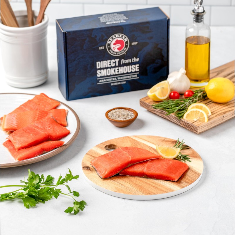 SeaBear Wild Alaskan Coho Salmon Dinner Fillets, 6 oz (12
