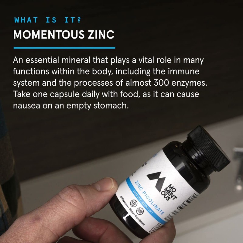 Momentous Huberman Stack, Zinc Picolinate, 60 Servings