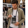 RFID Blocking Travel Neck Wallet for Passports – Lightweight Hidden
