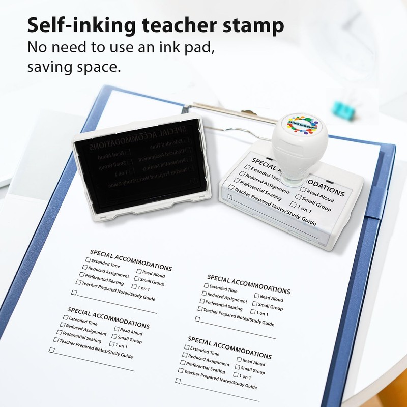 Teacher Stamps,Checkbox Grading Teacher Stamps Stamps (Black)