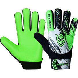 Keeperking Clawxen Goalkeeper Gloves, Boys and Girls, Junior Football Gloves, Football Player Gloves for Boys Goalkeeper Gloves (3, C3-Green)