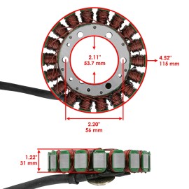 Caltric Stator for Honda XR650L 1993-2024 Magneto Generator Alternator / 31120-MW2-781