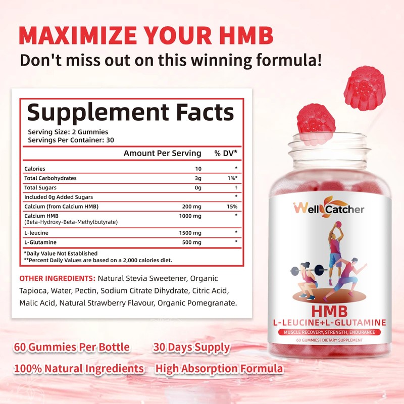 HMB and Leucine Gummies Supplements: HMB and Leucine Amino Acid