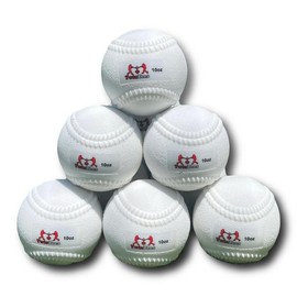 TwinTee 10oz Hitting Plyo Balls with Seams - 5 or 10 Pack - FREE Carry Bag - Increase Exit Velocity & Improve Barrel Control - Great for All Ages Baseball Training Equipment Bat Gear:_10