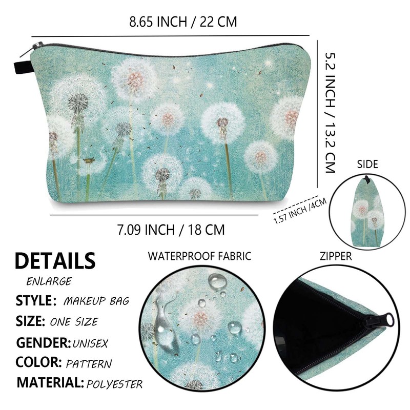 FAVORTALK Small Polyester Cosmetic Case - Accessories Pouch for Handbag