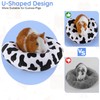 Glittme Guinea Pig Bed 2 Pack Rabbit Bed U-Shaped Bunny