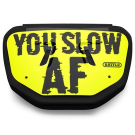 Battle Sports SLOW AF Chrome Football Back Plate - (Adult)