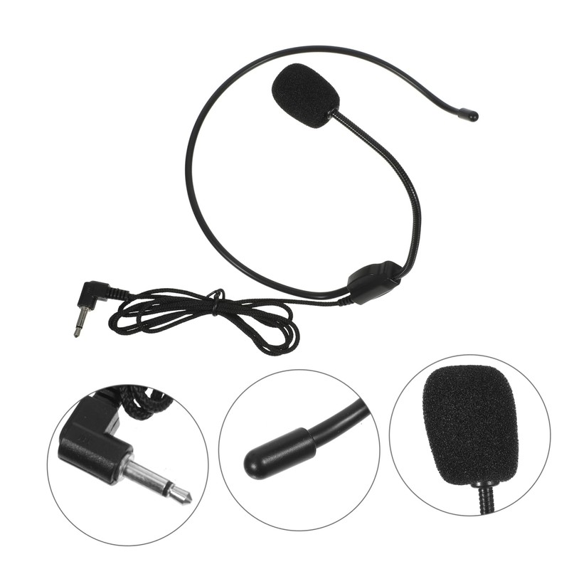 TEHAUX 4pcs Wired Headset Microphone for Presentations Durable and Comfortable