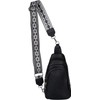 styleBREAKER Women's One Shoulder Backpack, Geometric Patterned Shoulder Strap, Unicoloured