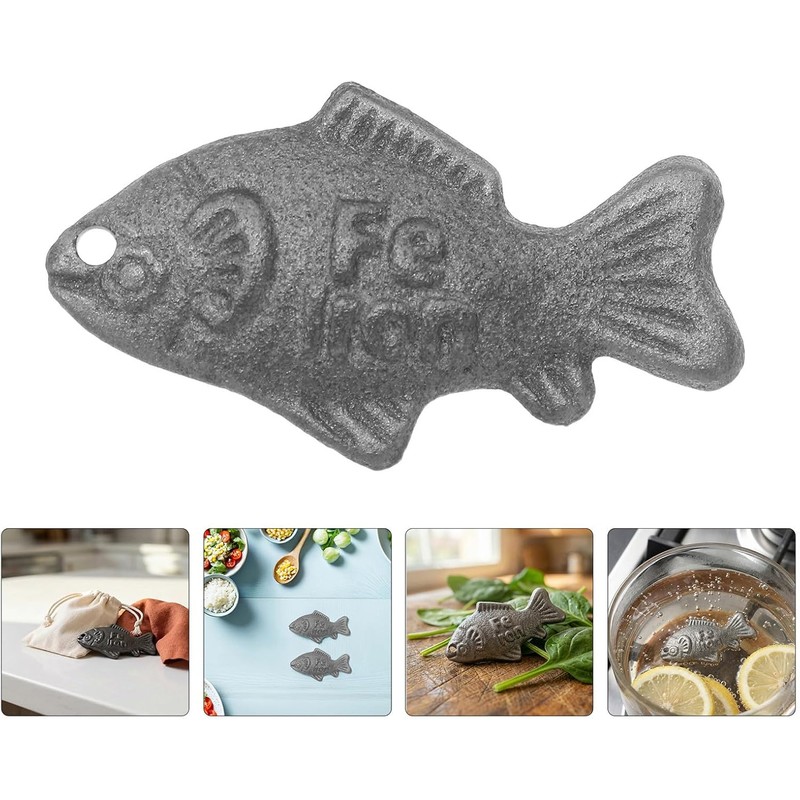 Pez de Hierro para Cocinar Alimentos y Bebidas, Suplemento Natural