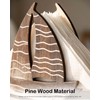 Pine Wood Napkin Holder,Ocean Style Distressed Wooden Upright Napkin Dispenser,Easy-Refill,Decorative
