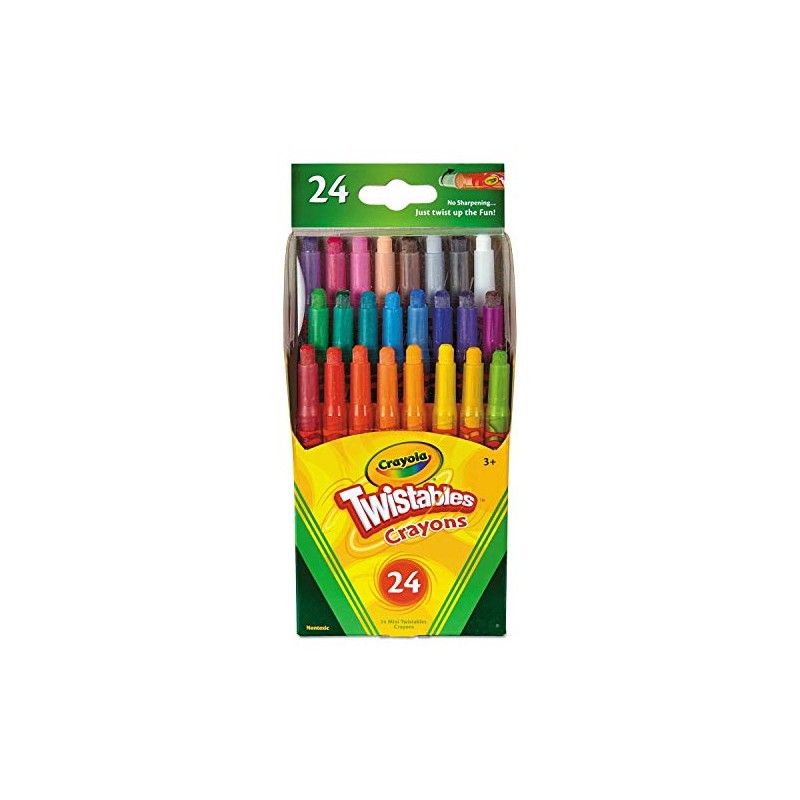Twistables Mini Crayons, 24 Colors/Pack