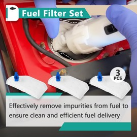 3-Pack 16707-Z37-003 Fuel Filter Set Fit for Honda EU7000iSN & EU7000i - Fuel Filter Replaces 16707-Z37-003 16707Z37003 - Premium Quality Fuel Filters