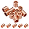 PATIKIL 1/4"/ 6mm Wire Rope Stop Sleeve, 10 Pack Copper