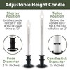 612 Vermont Ultra-Bright LED Window Candles with Timer, Battery Operated,