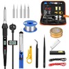 YVXUN Electronics Soldering Iron Kit, 80W Adjustable Temperature Welding Tool