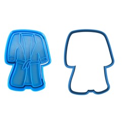 The Cookie Cutter Hub Bata de spa de 10 cm, cortador de galletas y realce a juego para galletas, galletas, arcilla, decoración para hornear