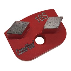Diamond Grinding Discs for Concrete Floor Preparation, Compatible for NewGrind Rhino Grinder, 16 Grit Soft Bond, 9 PCS