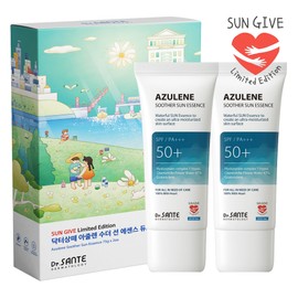 Santé Sun Cream Azulene Soother Sun Essence Duo Set (75g / 상떼 선크림 아줄렌 수더 선 에센스 듀오세트 (75gX2개입) 아웃도어