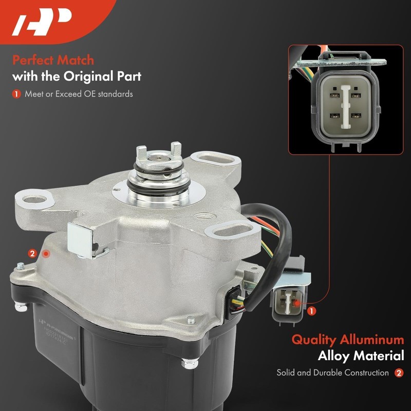 A-Premium Ignition Distributor L4 2.3L Compatible with Honda Accord DX