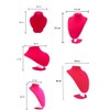 3pcs/Pack Deep Pink 9" Velvet Necklace Holder Display Stands Mannequin