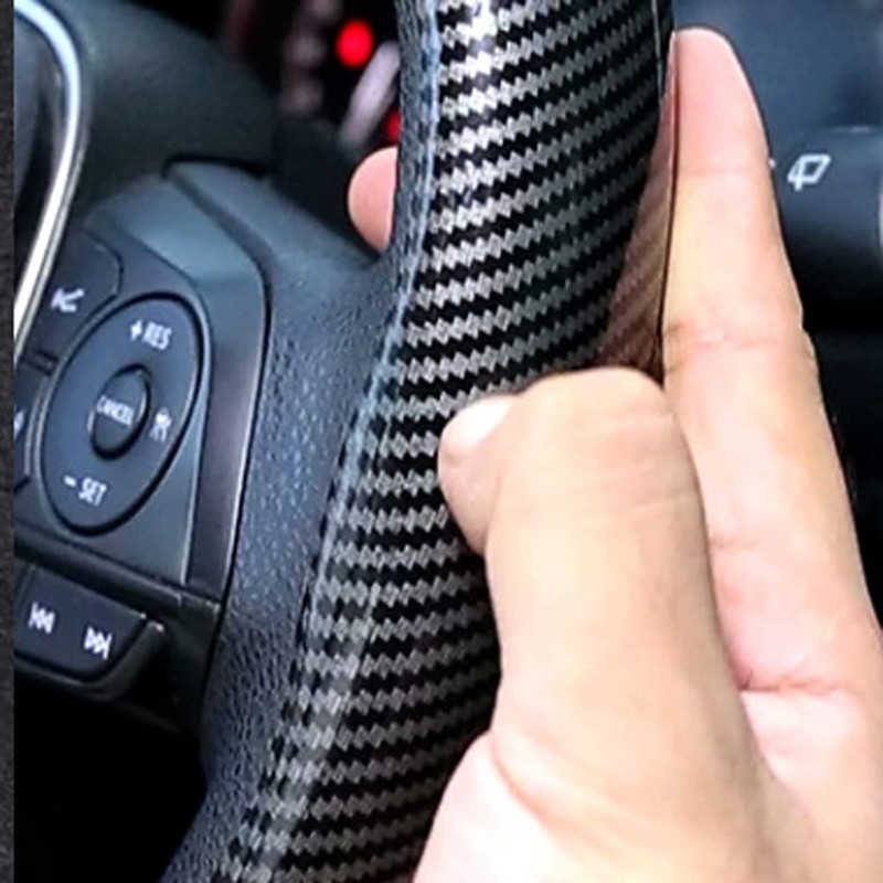Car Steering Wheel Cover Carbon Fiber Universal Automobile Interior Accessories