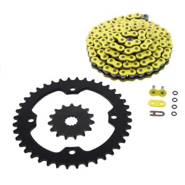 2004-2007 fits Yamaha YFZ450 YFZ 450 Yellow O-Ring Chain & Black Sprocket 15/40 100L
