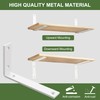 SAYAYO Heavy Duty Bracket White Shelf Bracket Heavy Duty 150