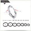 7 pairs of stainless steel hoop earrings, nasolabial rings, male