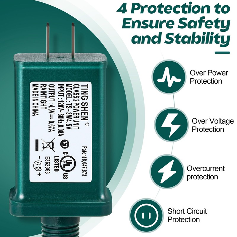 Enhon 4.5V 3W LED Power Supply, TS-3W4.5V UL Listed LED