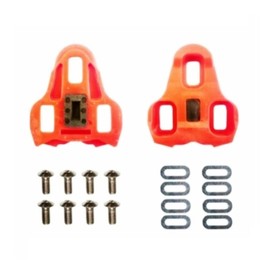Bandidos Bike Cleats Compatible with Look Keo Pedals (9 Degree Float) for Clipless Men & Women Cycle Shoes - Bicycle Cleat Set for Indoor & Outdoor Cycling - Red