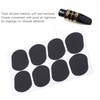 80Pcs Sax Mouthpiece Pad Silicone Black Cushion Patches Wind Instrument