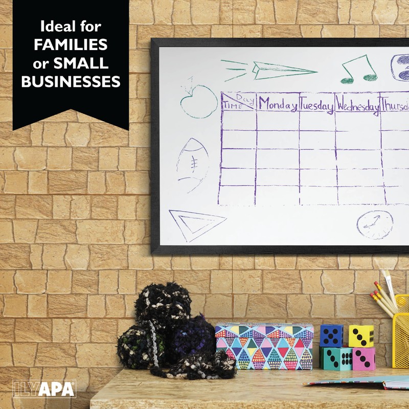 Ilyapa Extra Large Dry Erase Board for Wall - Wood