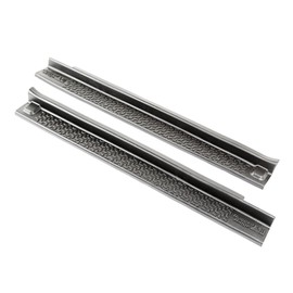 Rugged Ridge All-Terrain Entry Guards for Jeep Wrangler JK | 2-Piece Set, No Drill | Black Thermoplastic | 11216.2 | Fits 2007-2018 Jeep Wrangler JK 2-Door