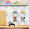 Clear Pegboard Cups with Hooks 4 Pack, 1/8" & 1/4"