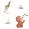 KONTONTY Adorable Hanging Monkey Ornament Unique Resin Monkey Sculpture for