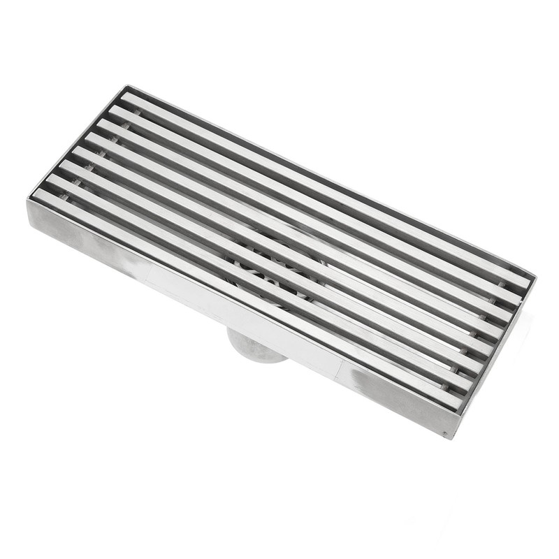 Linear Shower Drain Stainless Steel Odor Resistant Rectangular Floor Drain