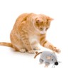 LUOZZY Interactive Cat Toys Plush Mice Playthings Gray Mouse Shape